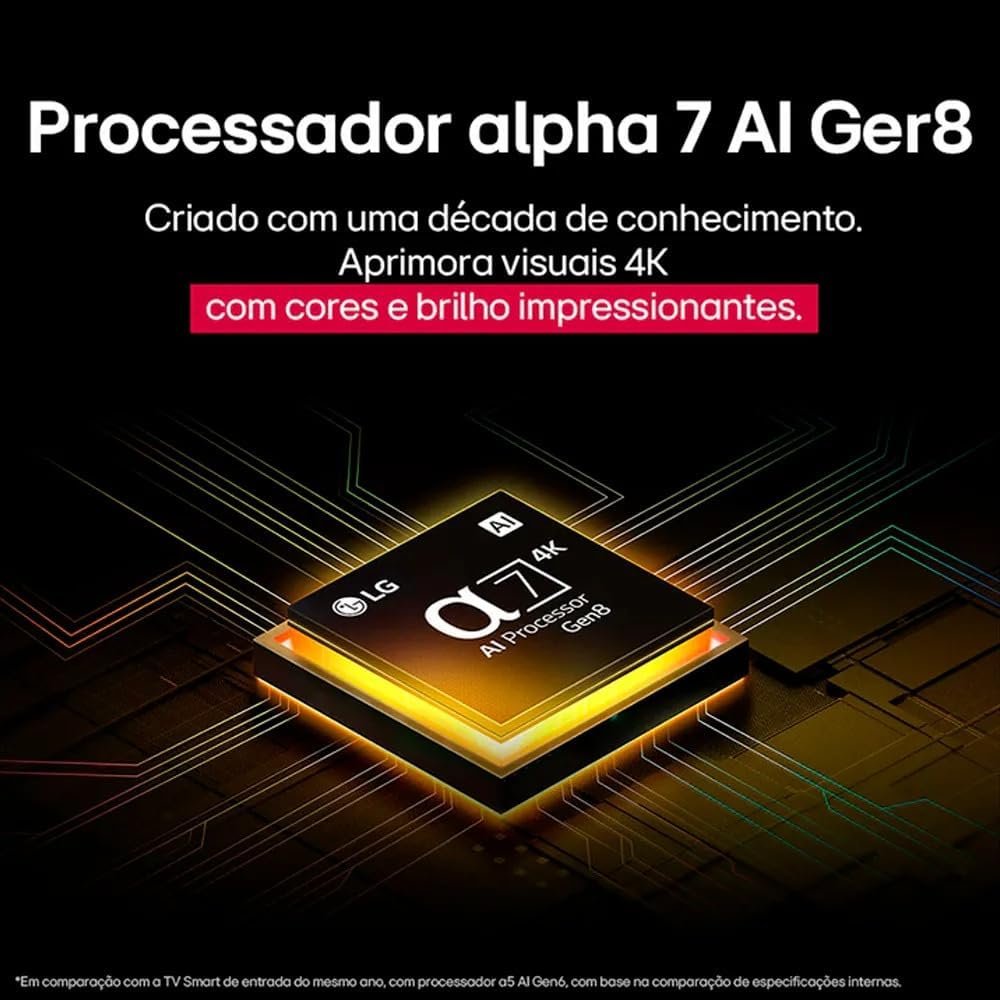 Processador  alph 7 I GER8 LG UHD AI 4K
