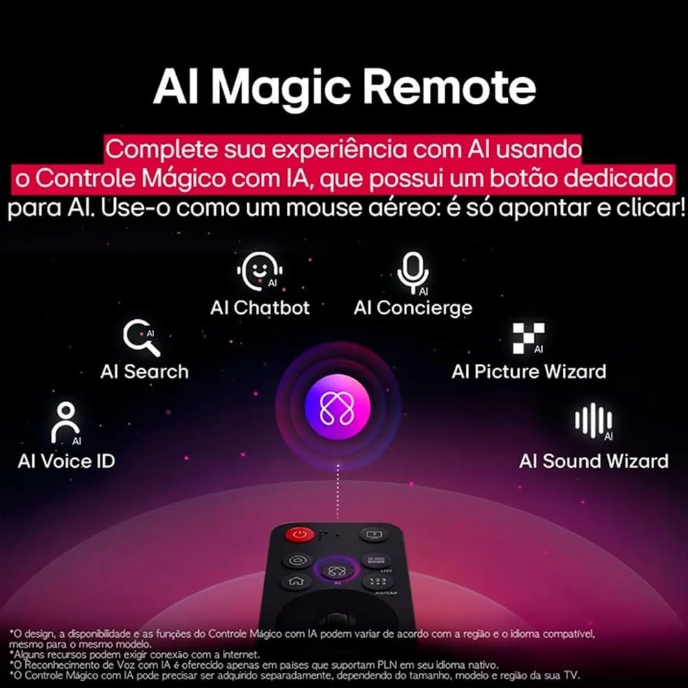 AI magic remote LG UHD AI 4K